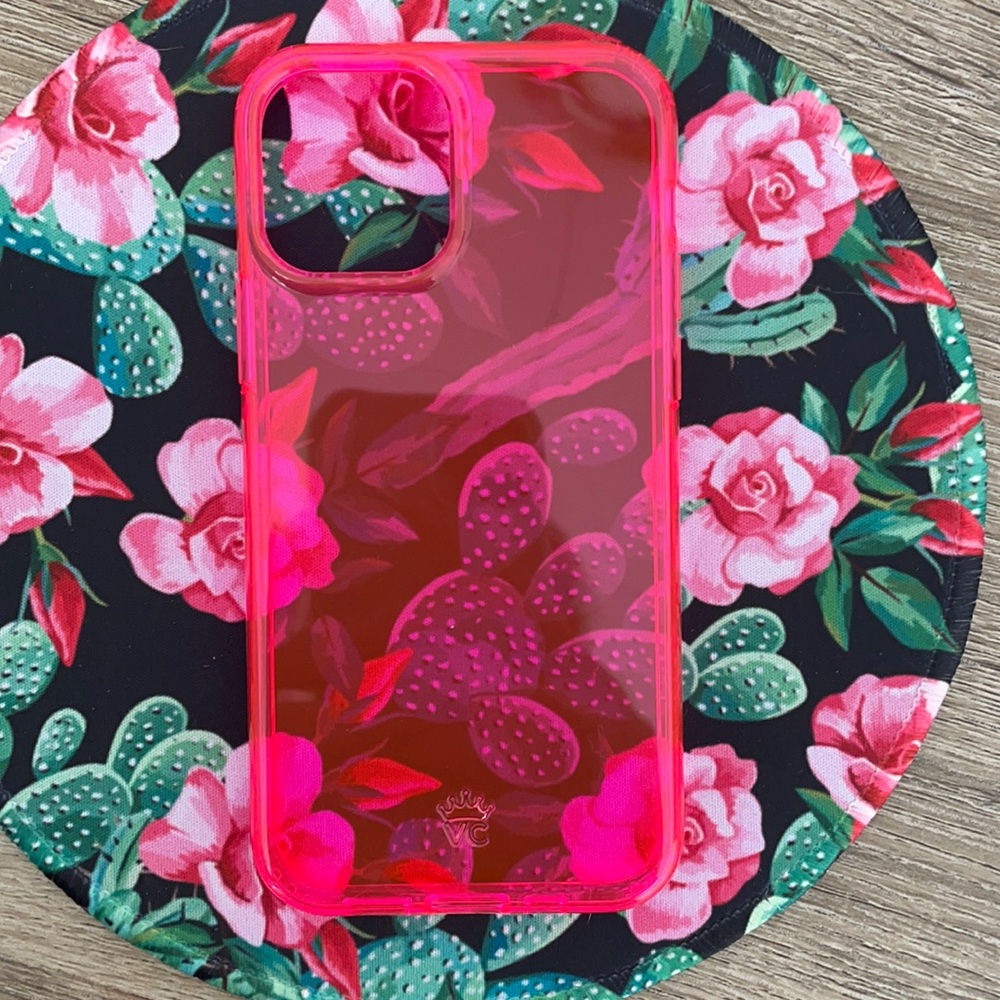Case iphone 12 / 12pro, pink velvet caviar